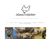 Tablet Screenshot of fencingatl.com